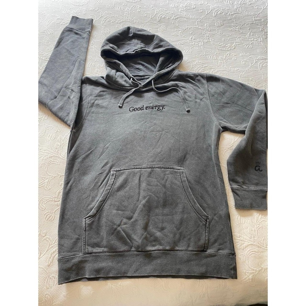 Good Energy Hoodie Gray Pullover Independent Oversized Small